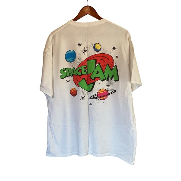 Space Jam Disney Men's White T-Shirt Size XXL 2XL Buggs, Daffy, Toon Squad Tee - Picture 2 of 15